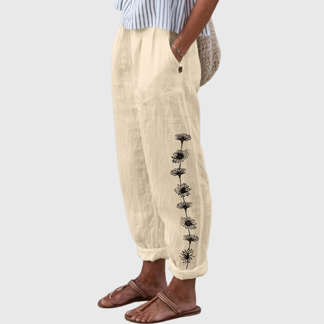 Elvira | Comfortable Knitted Long Pants — view 2