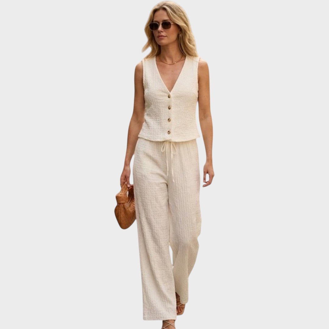 Vivette | Elegant Pants and Top Set
