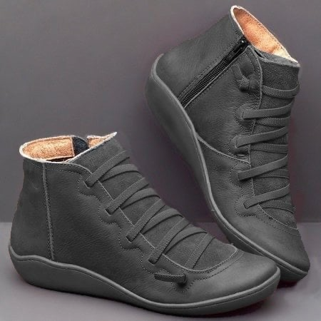 Missy | Black Square Toe Comfort Boots — view 2