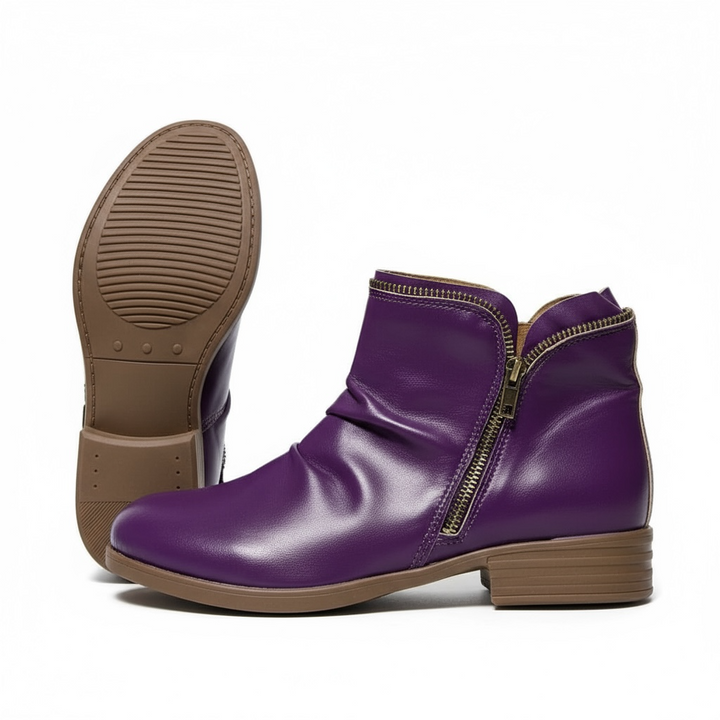 Lisa | Brown Block Boots — view 9