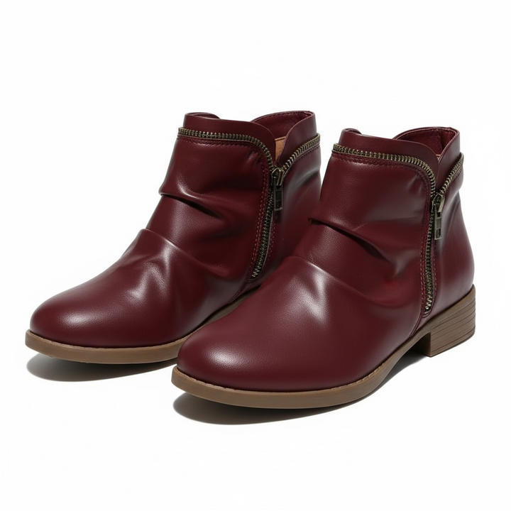 Lisa | Brown Block Boots — view 10