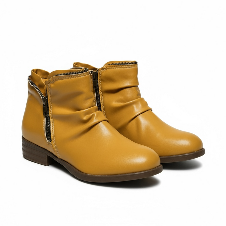 Lisa | Brown Block Boots — view 11