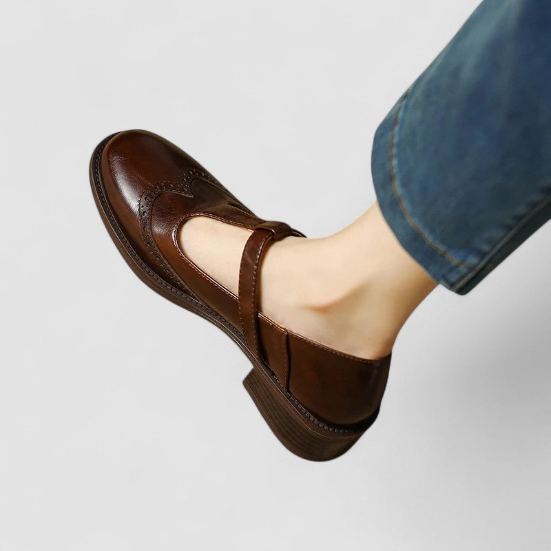 Olyssiah | Beige Mary Jane Mary Janes — view 10