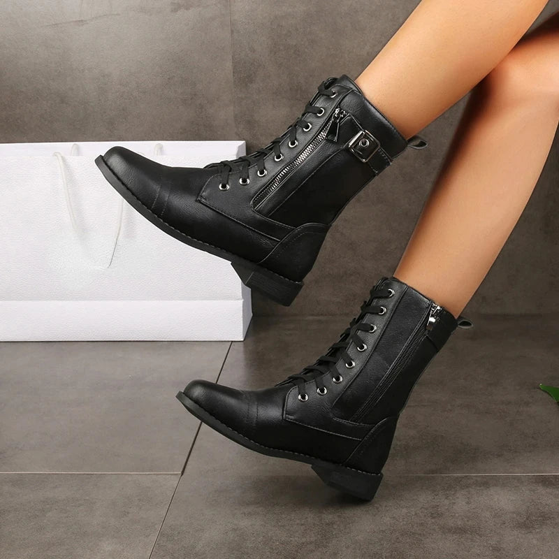 Brandy | Black Cushioned Boots — view 2