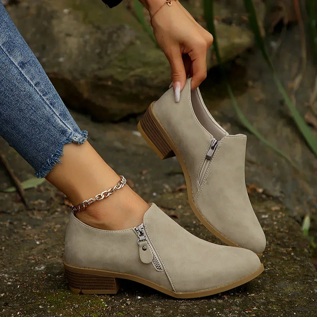 Maia | SleekShield Zip-Up Ankle Boots — view 6
