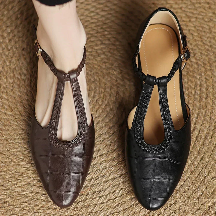 Vivienne | Brown Mary Janes — view 4