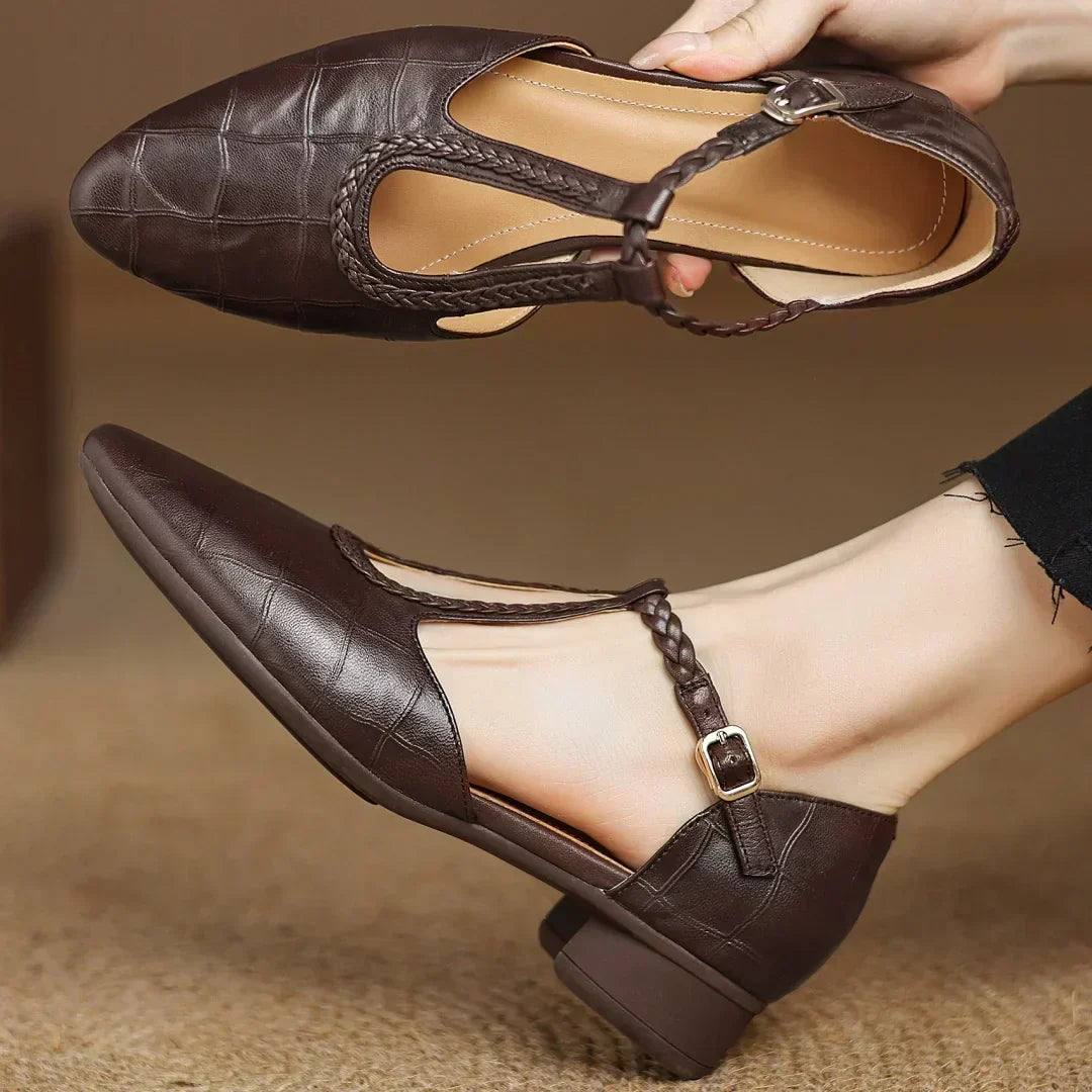 Vivienne | Brown Mary Janes — view 2