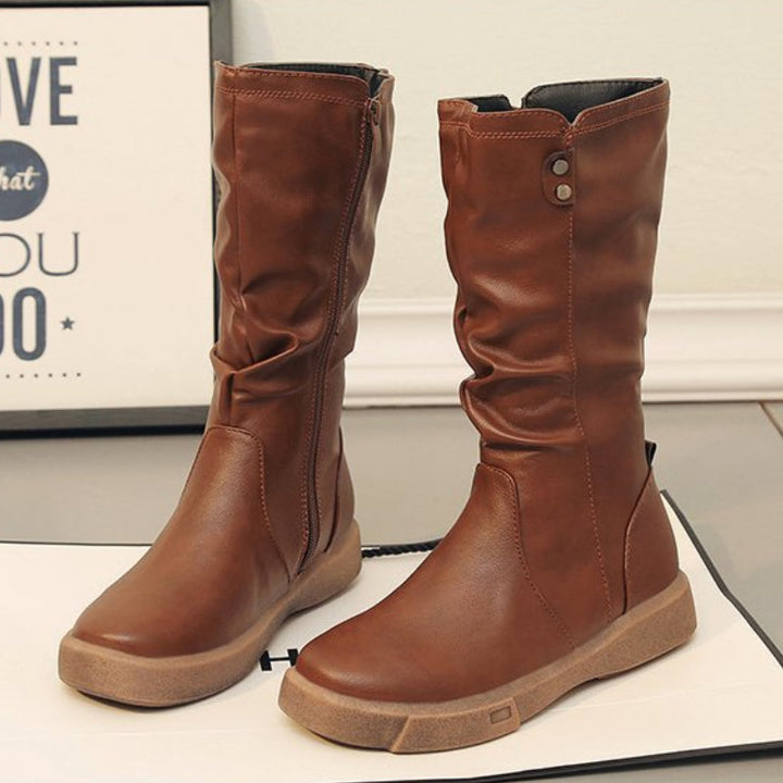 Thea | Waterproof Vegan Boots with Zipper — view 5