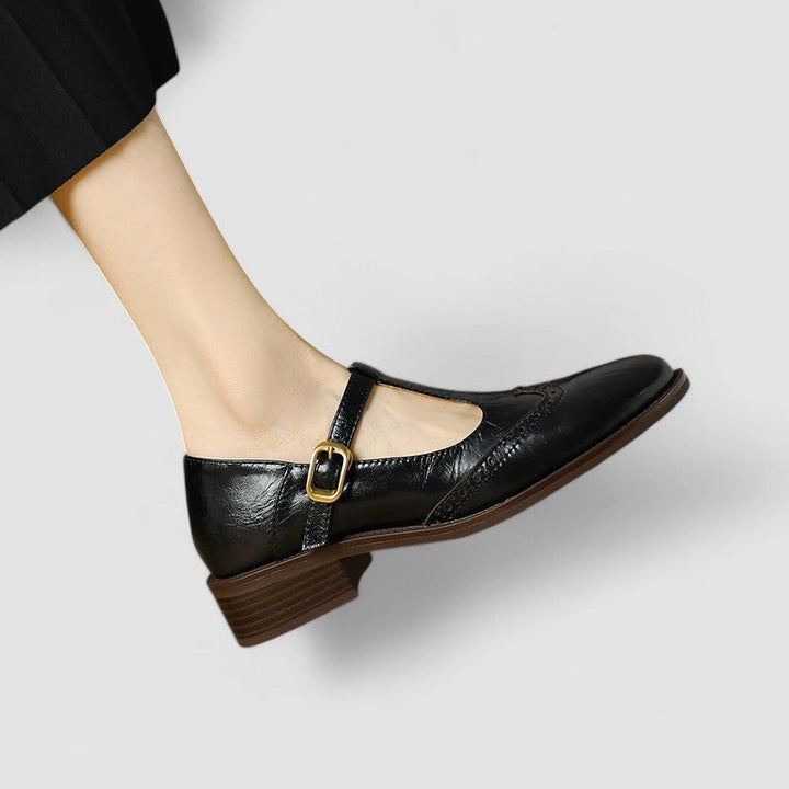 Olyssiah | Beige Mary Jane Mary Janes — view 7