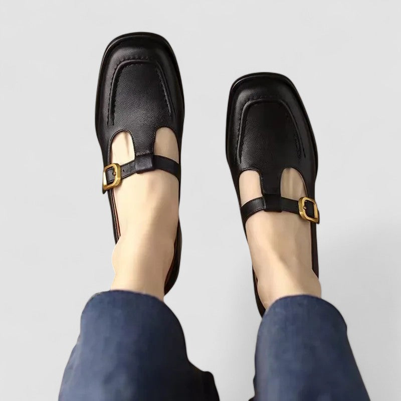 Kyrahnae | Brown Mary Jane T-Strap Mary Janes — view 4