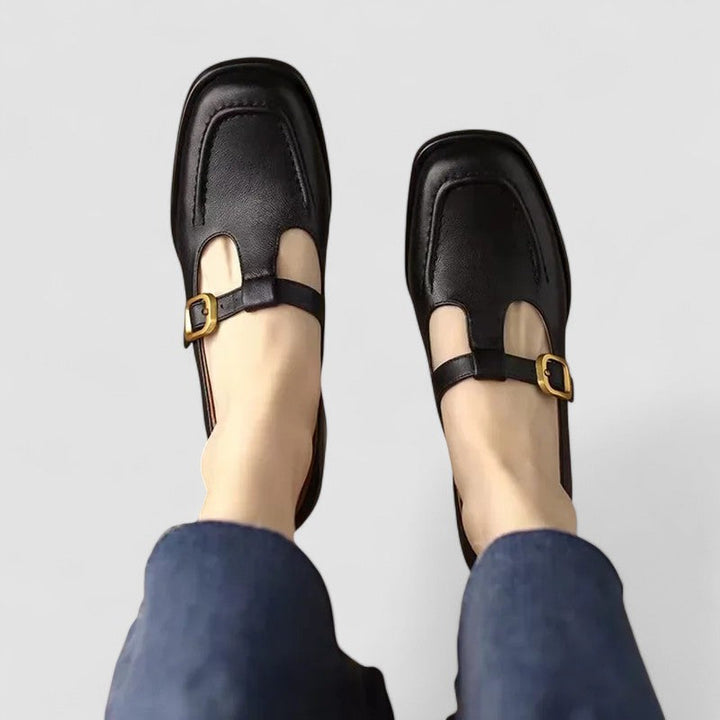 Kyrahnae | Brown Mary Jane T-Strap Mary Janes — view 4