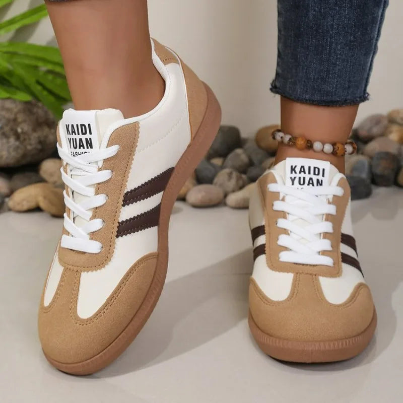 Marguerite | Brown Cushioned Sneakers