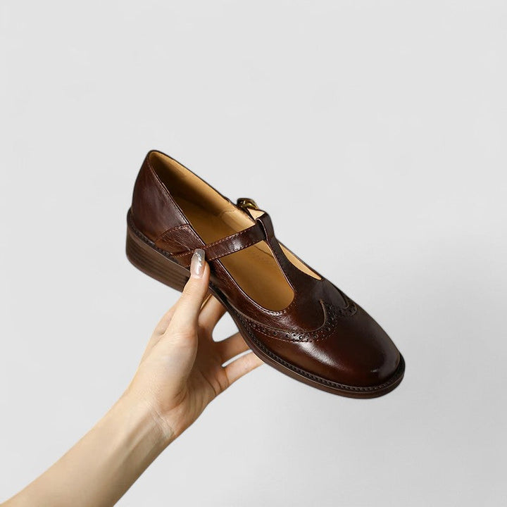 Olyssiah | Beige Mary Jane Mary Janes — view 11
