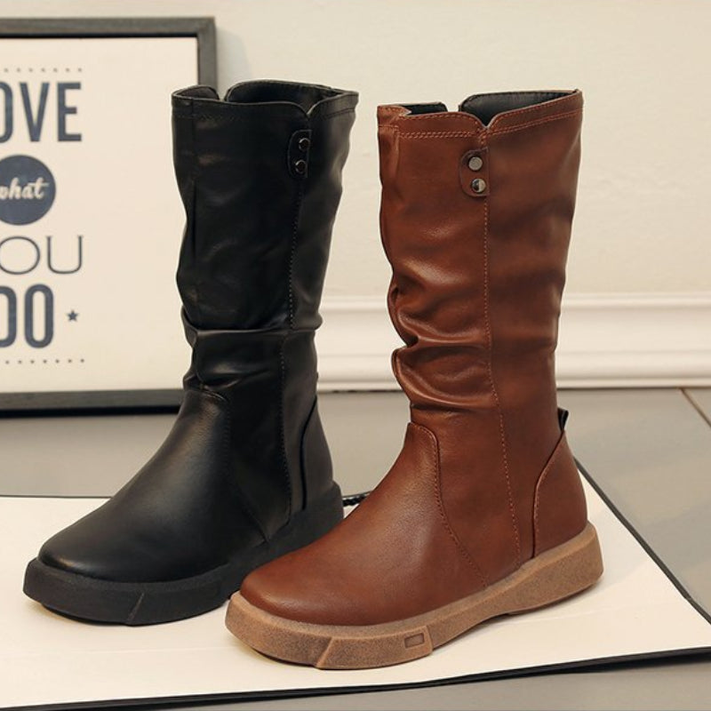 Thea | Waterproof Vegan Boots with Zipper — view 4