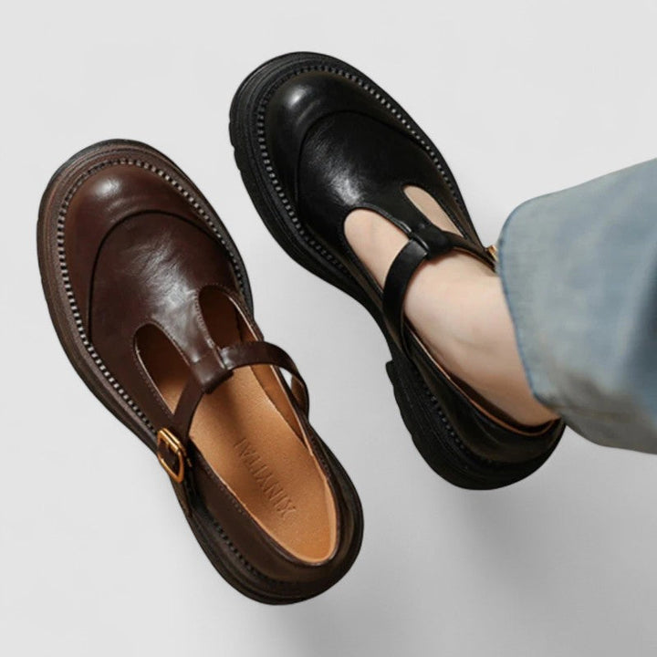 Lyxandra | Brown Mary Jane Mary Janes — view 4