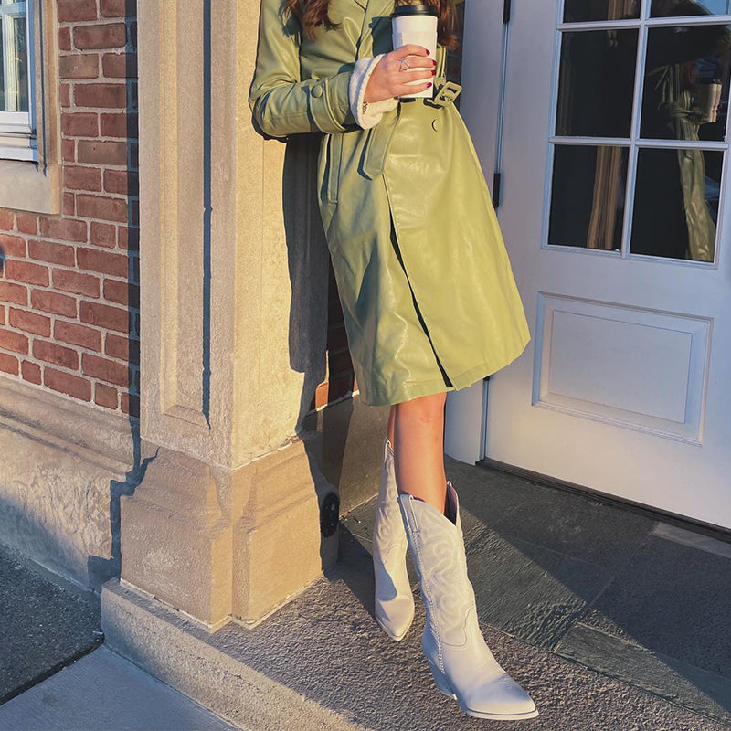 Gracie | Elegant Metallic Cowboy Boots — view 2