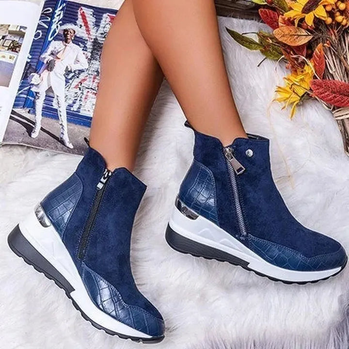 Nori | Camel Cross Strap Boots — view 3