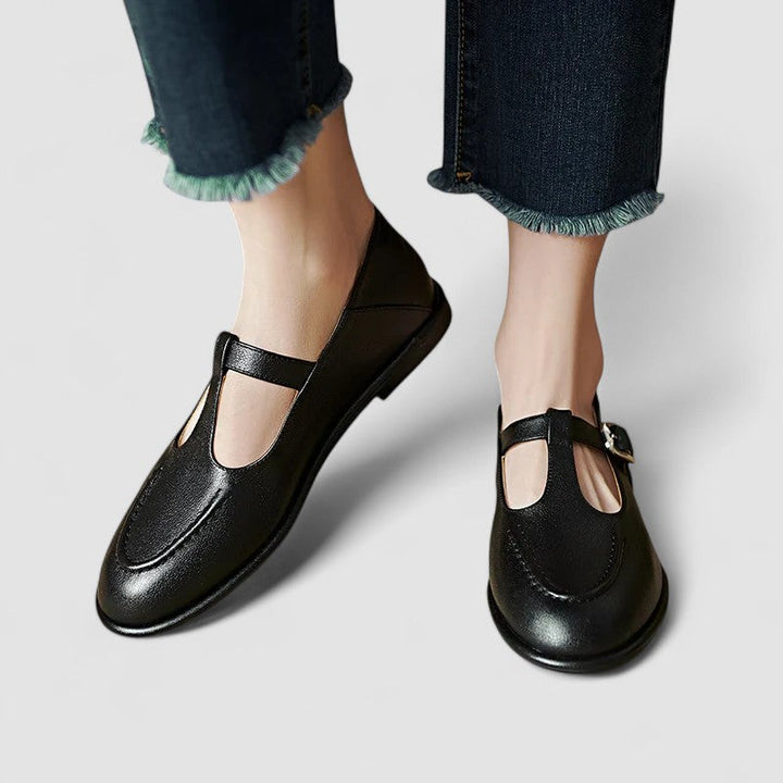 Ariyzzah | Black Mary Jane Low Heel Mary Janes
