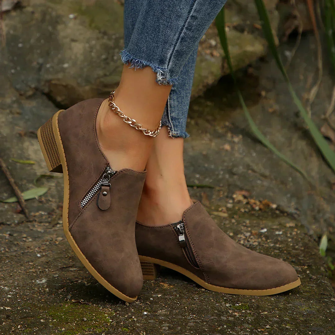 Maia | SleekShield Zip-Up Ankle Boots — view 4