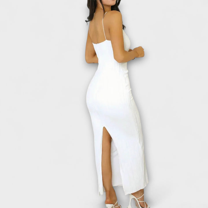 Dinna | Elegant Sleeveless Maxi Dresses with Ruching