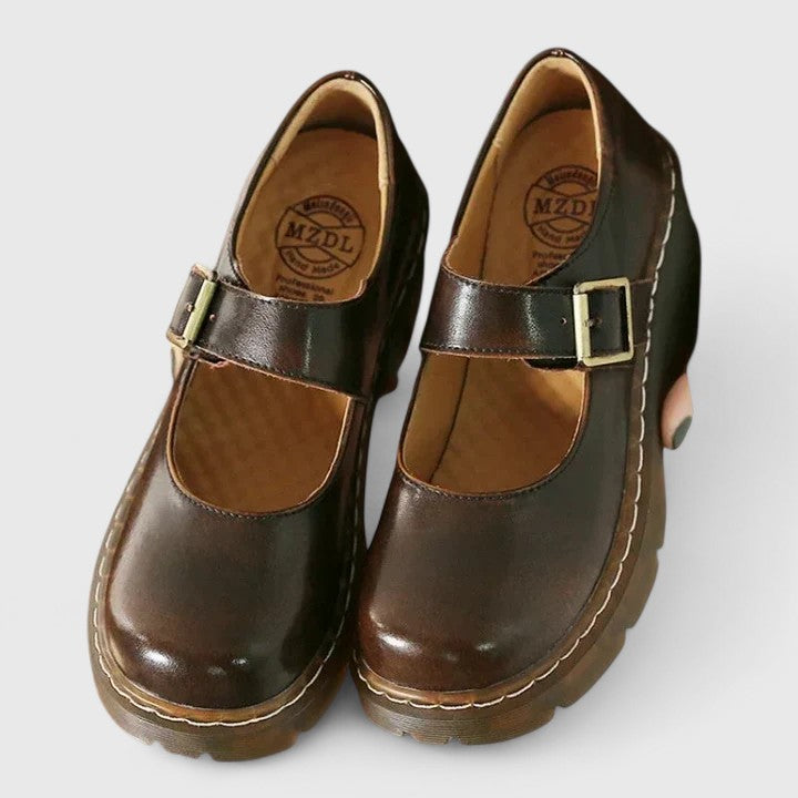 Bridgit | Camel Block Shoes — view 5