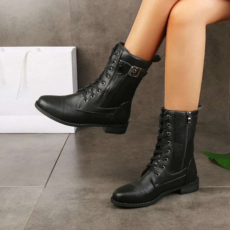 Brandy | Black Cushioned Boots — view 5