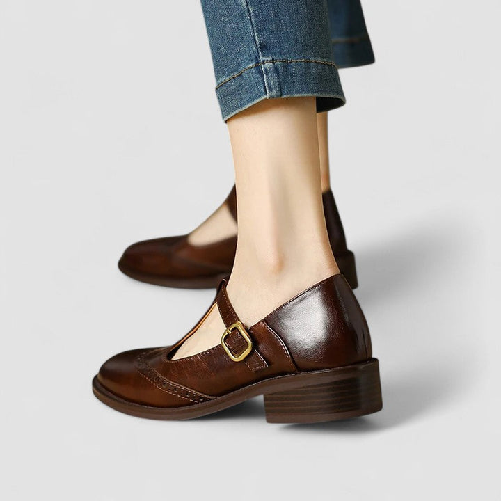 Olyssiah | Beige Mary Jane Mary Janes — view 9