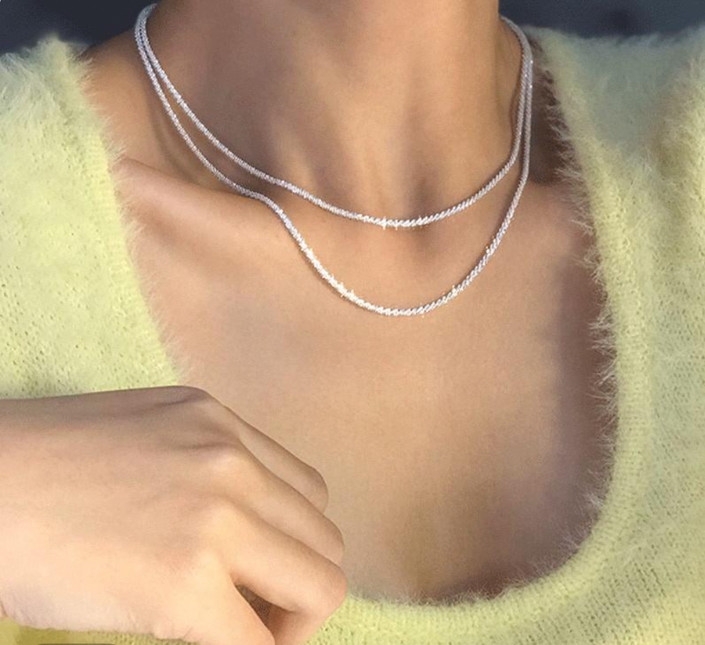 Perrine | Starry Light Necklace Silver-Tone Set — view 5