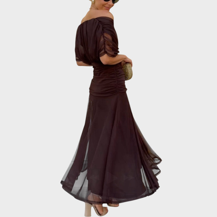 Lora | Long Dress with V-Neck