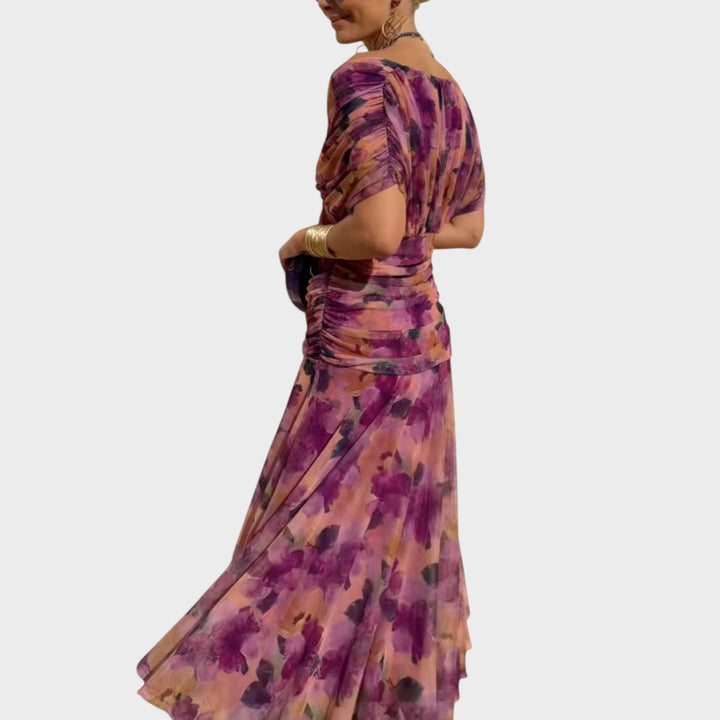 Lora | Long Dress with V-Neck