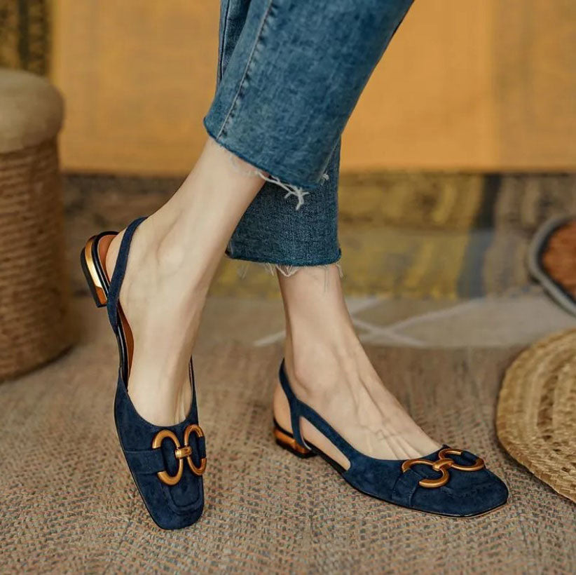 Jazmynnia | Beige Elastic Strap Comfort Sandals