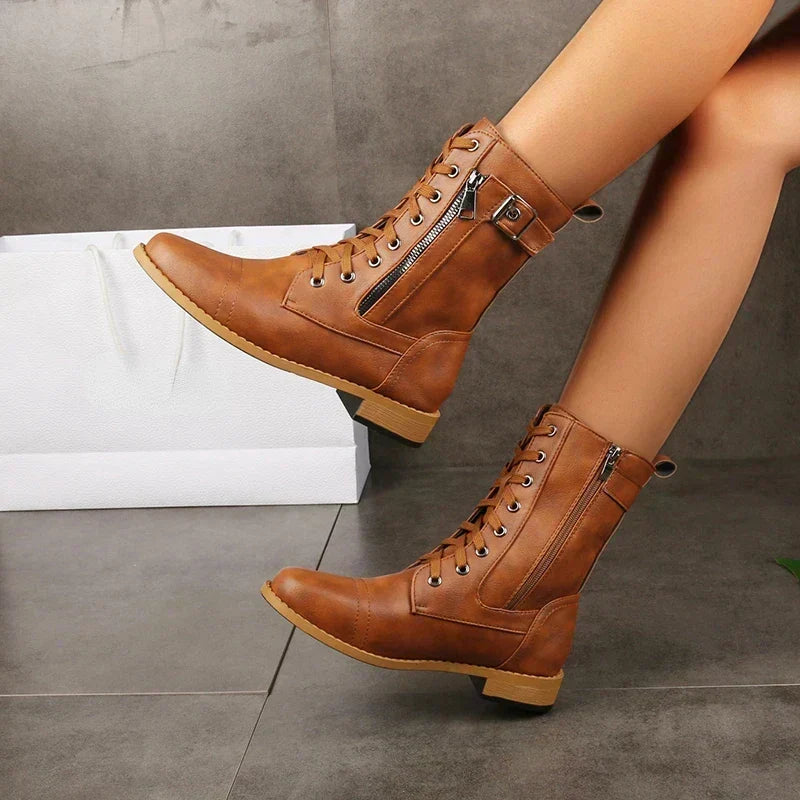 Brandy | Black Cushioned Boots — view 4