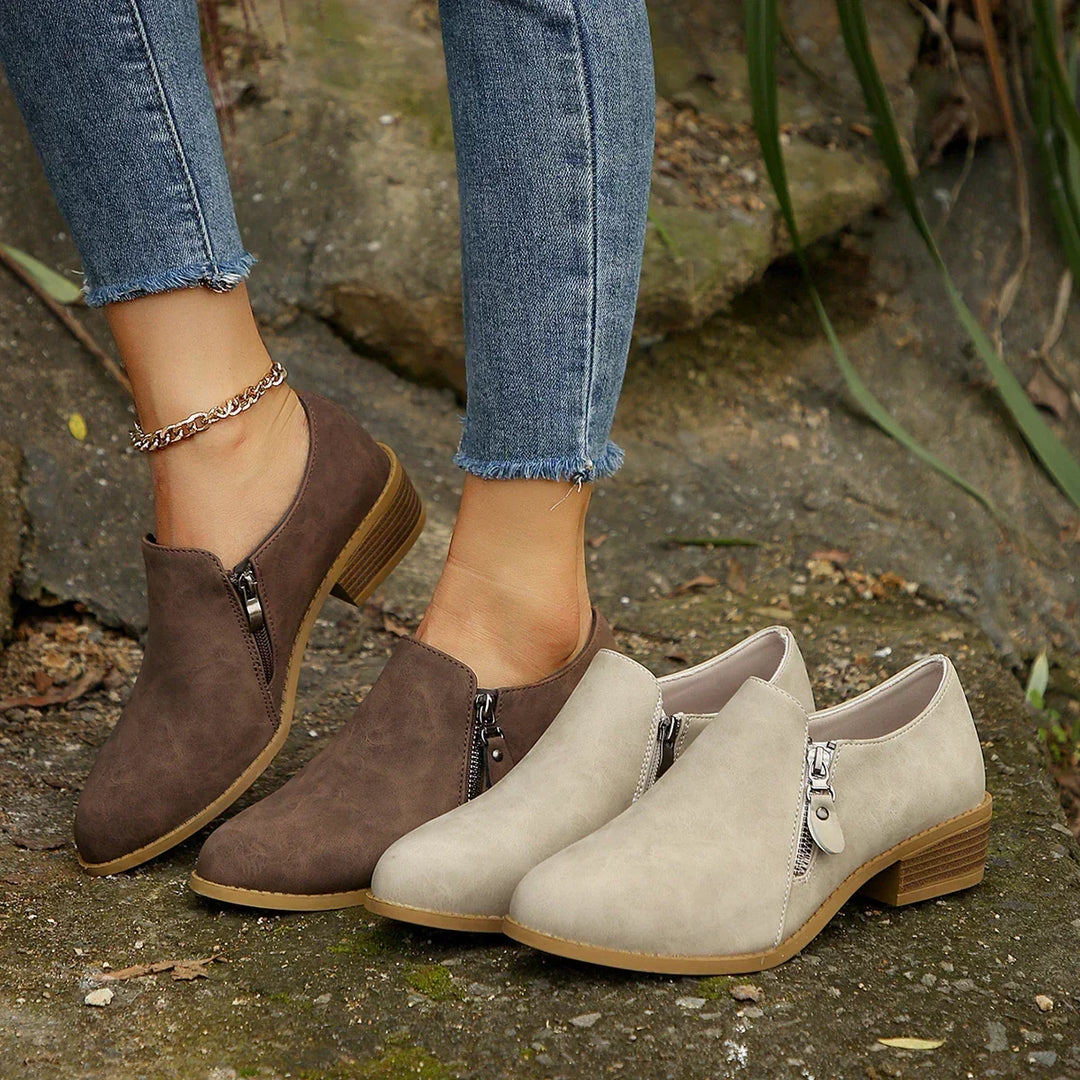 Maia | SleekShield Zip-Up Ankle Boots — view 3