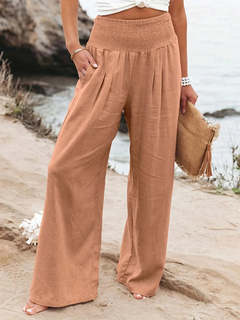 Verabelle | Lace Wide Leg Elastic Waist Pants
