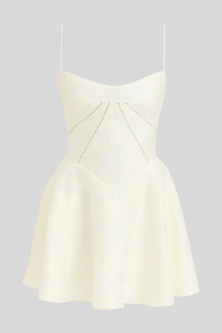 Selena | White Mini Dress — view 3