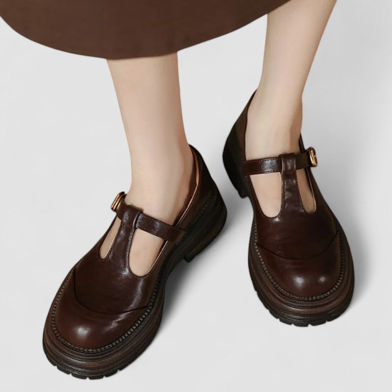 Lyxandra | Brown Mary Jane Mary Janes — view 8