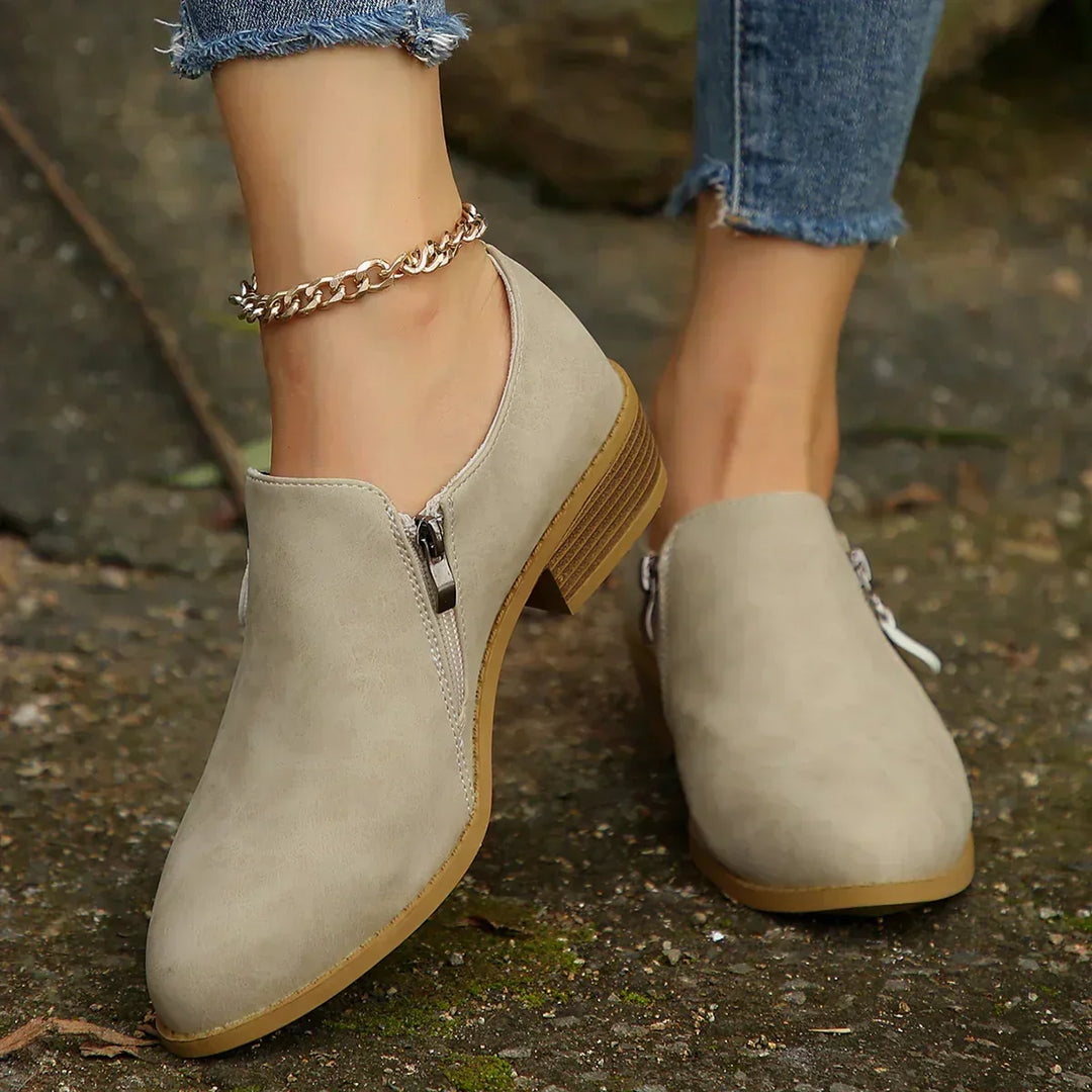 Maia | SleekShield Zip-Up Ankle Boots — view 5