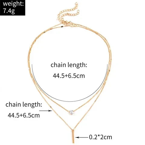 Georgette | Vintage Necklace Set with Gold-Tone Pendant — view 9