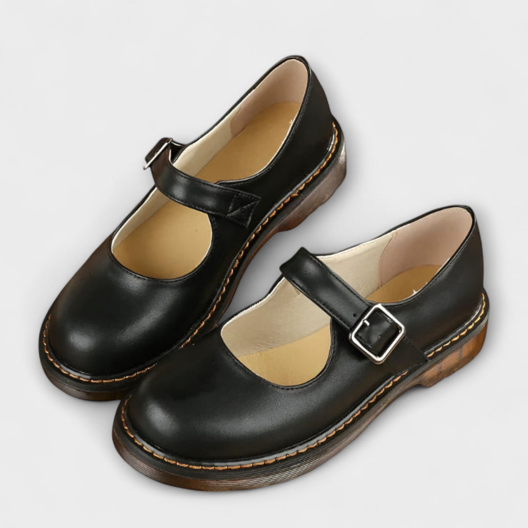 Jazhyrah | Brown Mary Jane Mary Janes — view 3