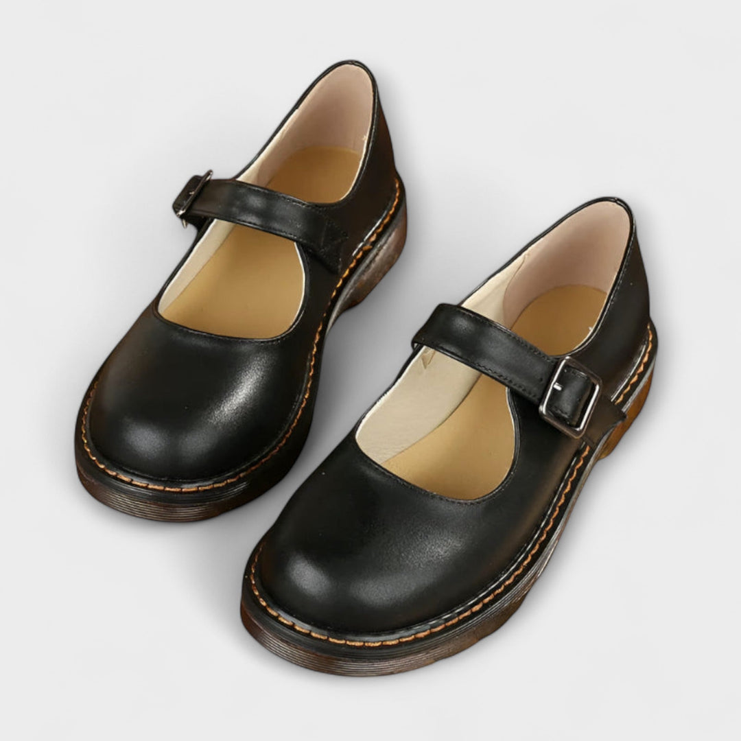Jazhyrah | Brown Mary Jane Mary Janes — view 2