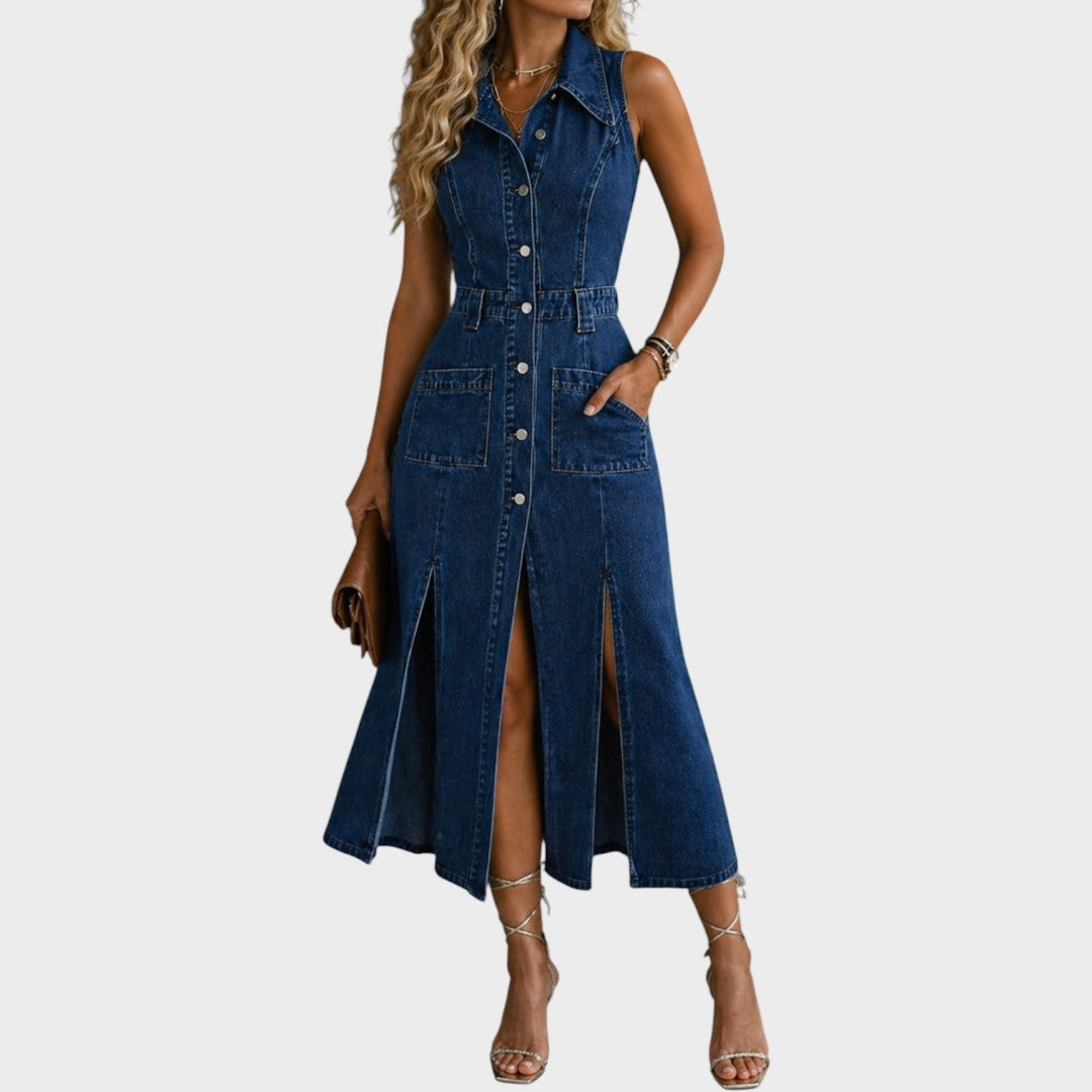 Camille | Open Front Vest Dress
