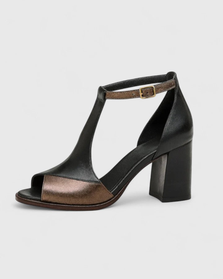 Catherine | Block Heel Ankle Strap Heels — view 3