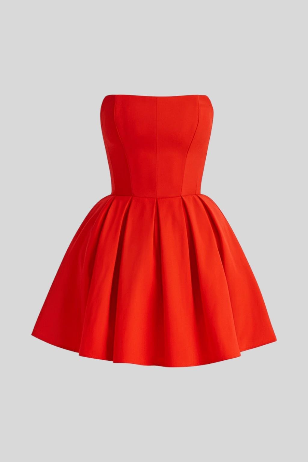 Venla | Red Mini Dress — view 3