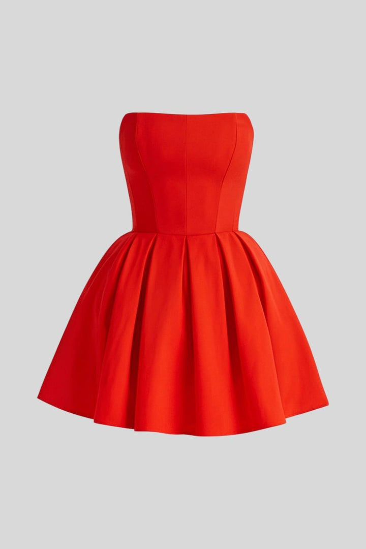 Venla | Red Mini Dress — view 3
