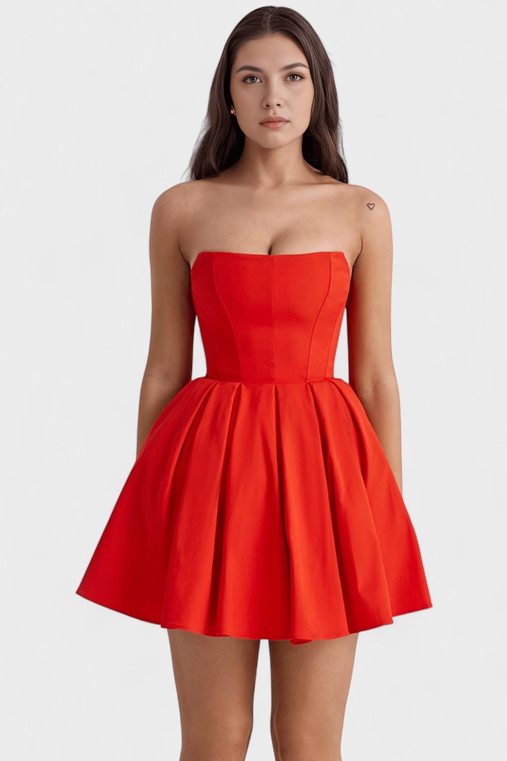 Venla | Red Mini Dress