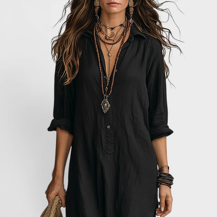 Amélie | Long Buttoned Dress