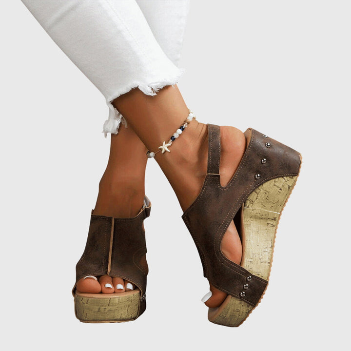 Lydia | Black Comfort Ankle Strap Sandals — view 14
