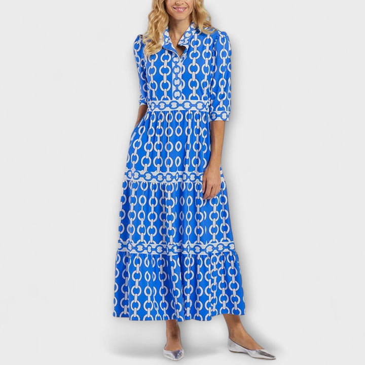 Jude | Midi Dress with Three-Quarter Sleeves