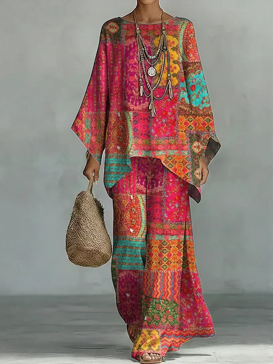 Colette Set | Wine Paisley Comfort Set