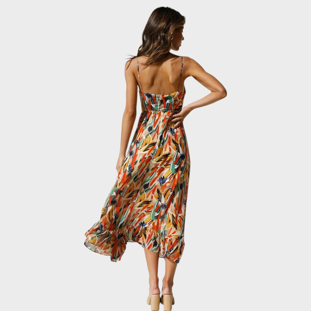 Milou | Midi dress with straps